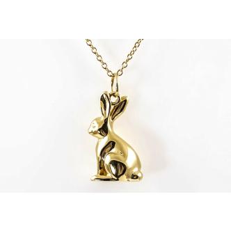 Prada Rabbit 18ct gold necklace