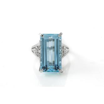 11.07ct Aquamarine Ring