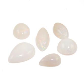 33.16ct Loose Parcel, White Solid Opals