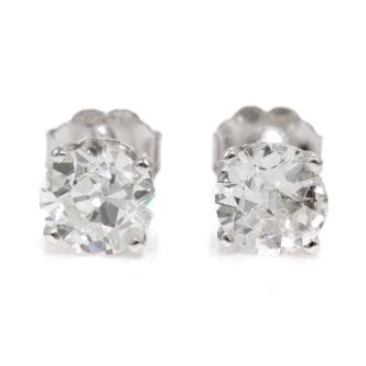 1.33ct Old Cut Diamond Studs