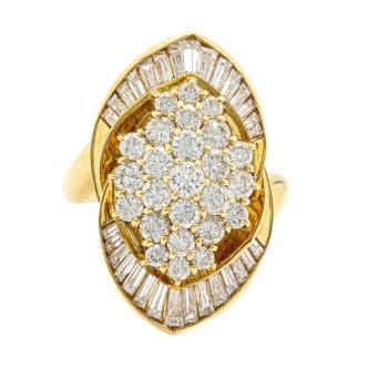 2.53ct Diamond Dress Ring 18ct Yellow Gold 11.2g