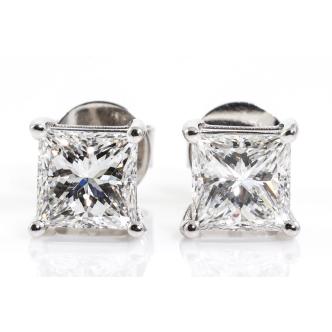 2.01ct Diamond Studs GIA D VS2/E SI1