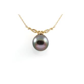 11.9mm Tahitian Pearl Pendant 18ct Gold