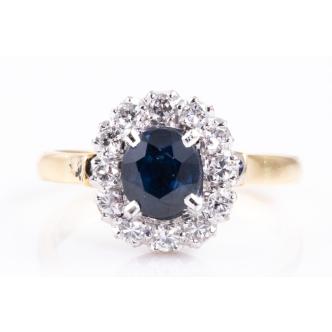 Sapphire and Diamond Ring