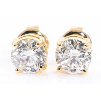 3.07ct Diamond Studs GSL I-K P2