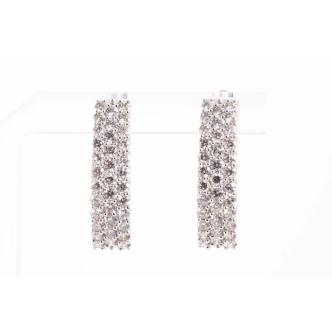 1.65ct Diamond Hoop Earrings