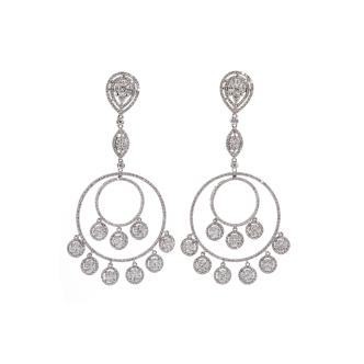 9.92ct Diamond Chandelier Earrings