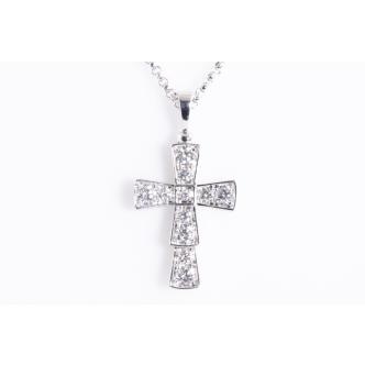 Bvlgari Serpenti Cross Diamond Pendant