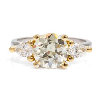3.04ct Centre Diamond Ring GSL, GIA