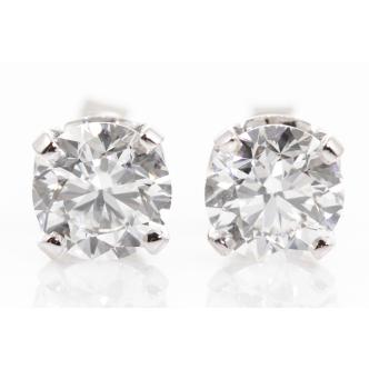 2.00ct Diamond Studs GIA D VVS2