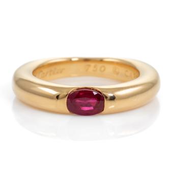 Cartier Ellipse Ruby Ring