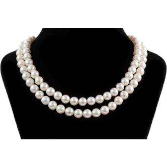 6.1-6.4mm Akoya Pearl 2-row Necklace