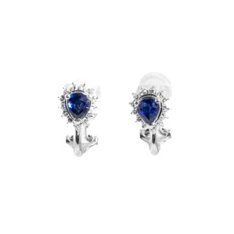 1.03ct Sapphire and Diamond Earrings