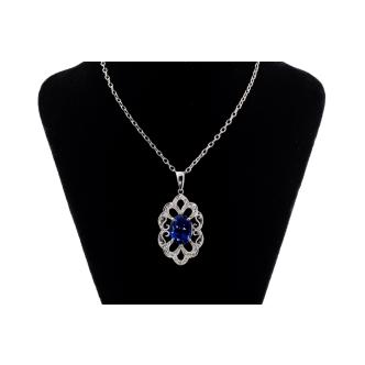 7.40ct Tanzanite and Diamond Pendant