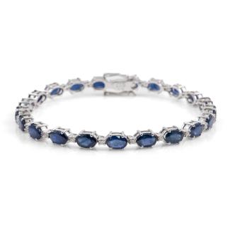 11.61ct Sapphire and Diamond Bracelet