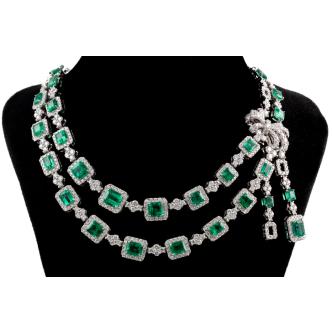 14.54ct Colombian Emerald & Diamond GSL