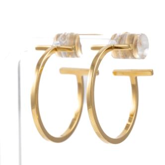 Tiffany & Co. T Wire Hoop Earrings