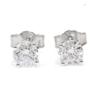 1.02ct Diamond Studs GIA D VVS2