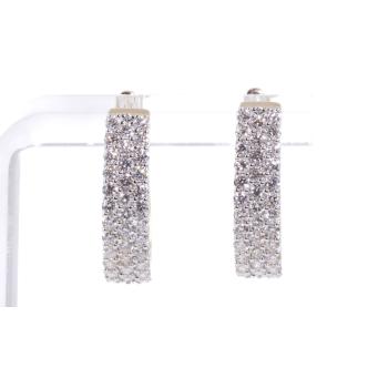 1.70ct Diamond Hoop Earrings