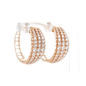 2.02ct Diamond Hoop Earrings