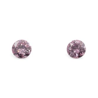 0.11ct Pair of Round Argyle Diamonds GSL