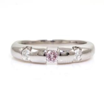 Pink & White Diamond Ring