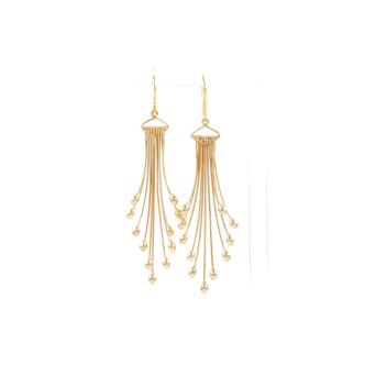18ct Yellow Gold Dangle Earrings 7.3g