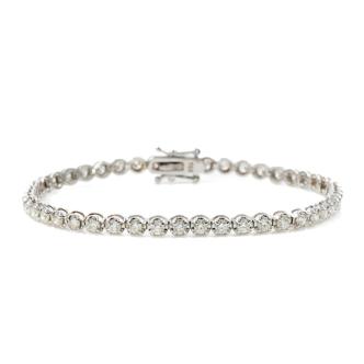 2.66ct Diamond Tennis Bracelet