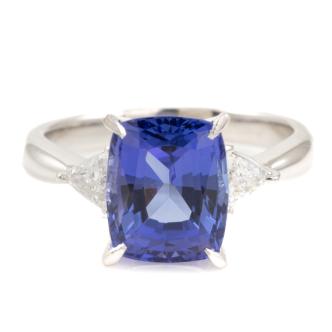 4.60ct Tanzanite and Diamond Ring