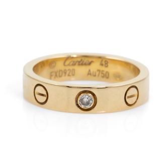 Cartier Love Wedding Band 1 Diamond