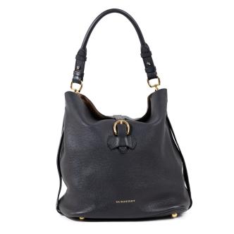 Burberry Black Sycamore Buckle Hobo