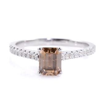 1.01ct Orange-Brown Even Diamond GIA
