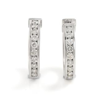 1.60ct Diamond Hoop Earrings