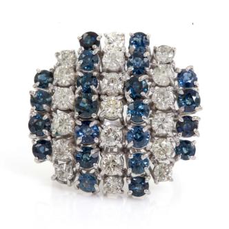 3.30ct Sapphire and Diamond Ring