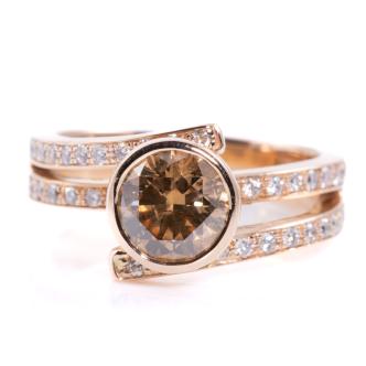 1.50ct Cognac Diamond Ring