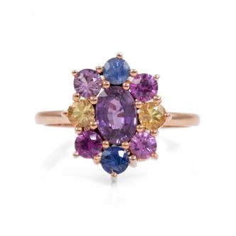 Multi-Coloured Ceylon Sapphire Ring