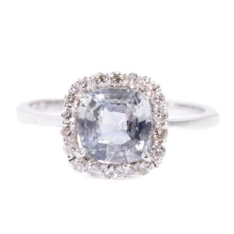 1.89ct Sapphire and Diamond Ring