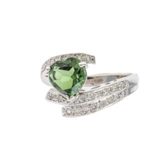 1.86ct Tourmaline and Diamond Ring