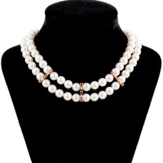 Akoya Pearl 2 Row Necklace
