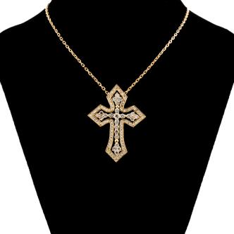 1.70ct Diamond Cross Pendant