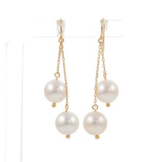 8.2mm Akoya Pearl Shepherd Earrings