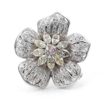 Argyle Origin Pink Diamond in Brooch