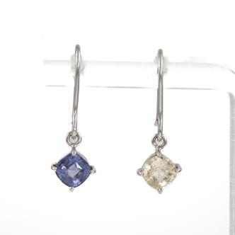 2.21ct Spinel & Sapphire Earrings