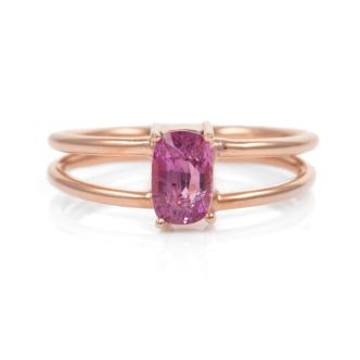 0.81ct Unheated Ceylon Sapphire Ring