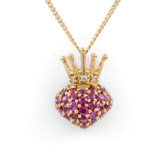 Ruby and Diamond Pendant
