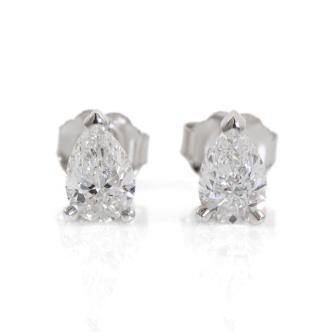 1.00ct Diamond Studs GIA D VS2, E VS1