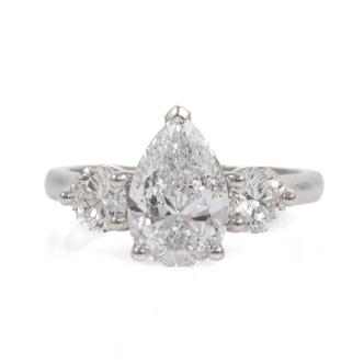 2.01ct Centre Diamond Ring GIA D SI2