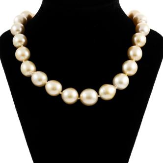 Golden South Sea Pearl Necklace