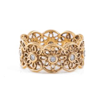 Pandora Golden Lace Eternal Ring