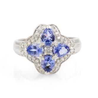 1.10ct Tanzanite & Diamond Ring